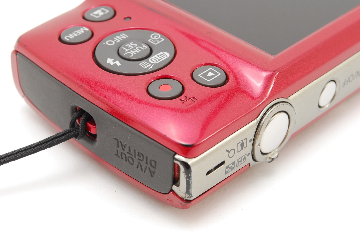 【Exc+5 w /Case】Canon IXY 200 Red PowerShot ELPH  IXUS 20MP Digital Camera JAPAN