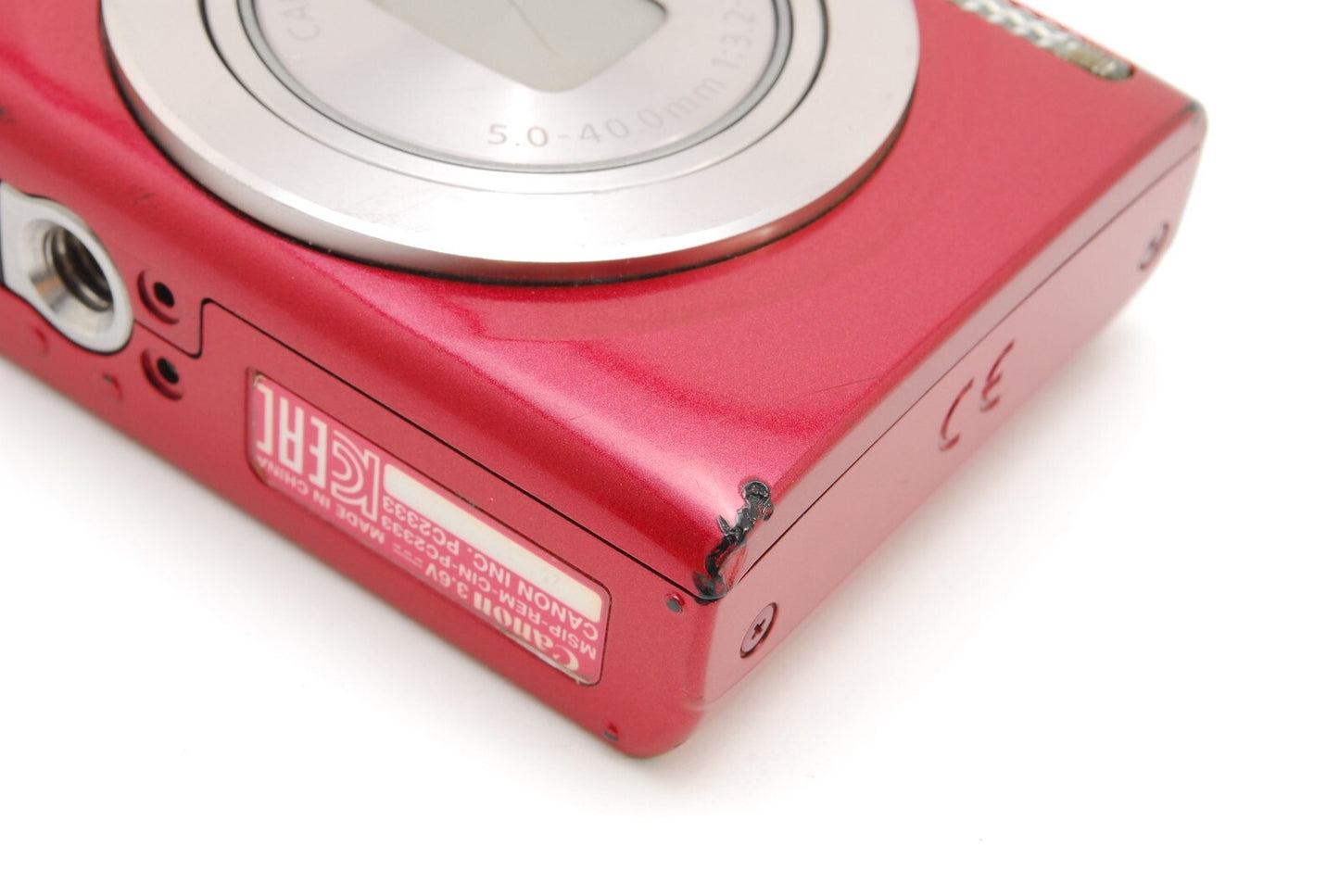 【Exc+5 w /Case】Canon IXY 200 Red PowerShot ELPH  IXUS 20MP Digital Camera JAPAN